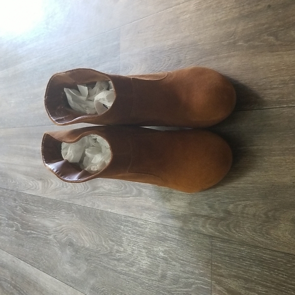 Steve Madden Philip Brown Suede Ankle Booties Size 9.5 - Picture 8 of 10